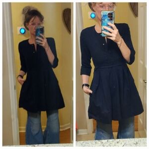 Gap Poplin Flarex Mini Dress Or Tunic